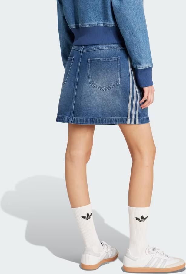 Adidas Originals Denim Mini Skirt Blauw- Dames Blauw - Foto 5