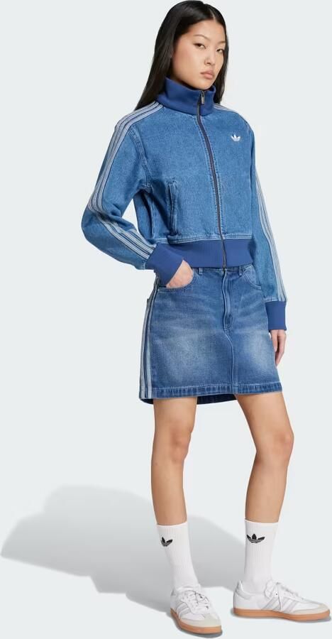 Adidas Originals Denim Mini Skirt Blauw- Dames Blauw - Foto 6