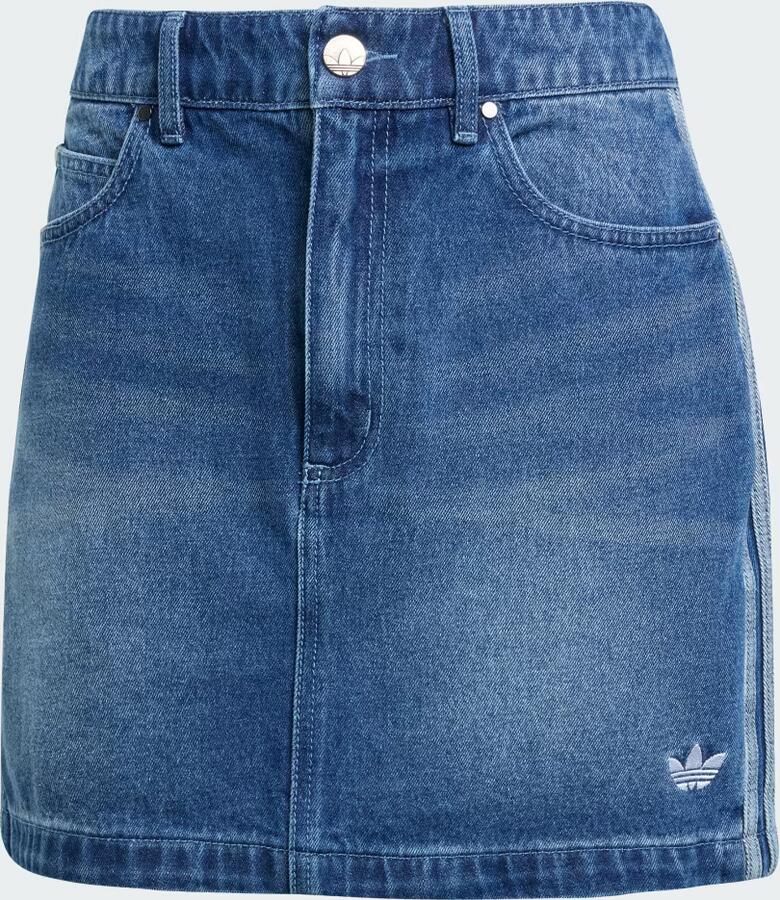 Adidas Originals Denim Mini Skirt Blauw- Dames Blauw - Foto 3