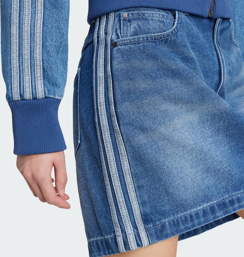 Adidas Originals Denim Mini Skirt Blauw- Dames Blauw - Foto 2