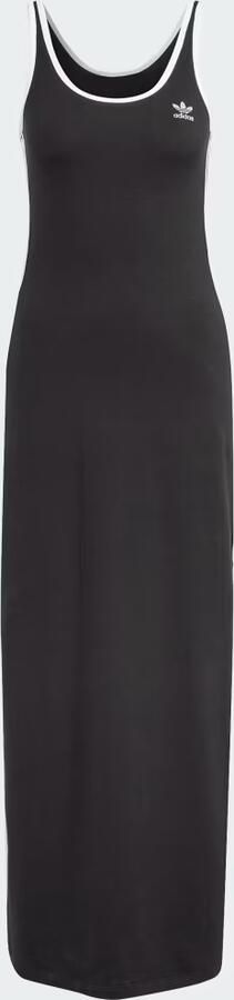 Adidas Originals Adicolor 3-Stripes Maxi Tank Jurk Zwart- Dames Zwart - Foto 7