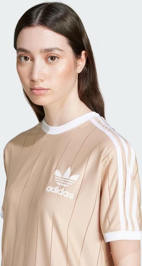 Adidas Adicolor 3 Strepen T-shirt Beige Dames - Foto 4