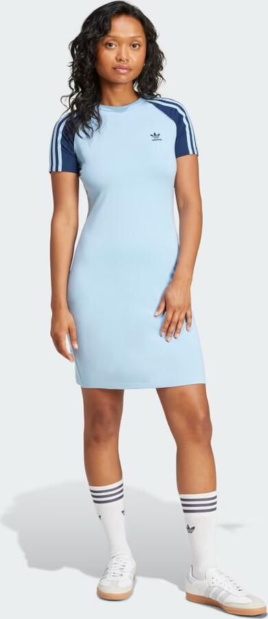 Adidas Adicolor 3-Stripes Raglan Jurk met Korte Mouwen - Foto 5