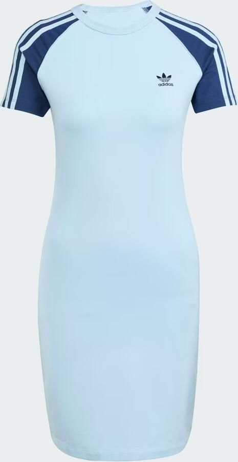 Adidas Adicolor 3-Stripes Raglan Jurk met Korte Mouwen - Foto 3