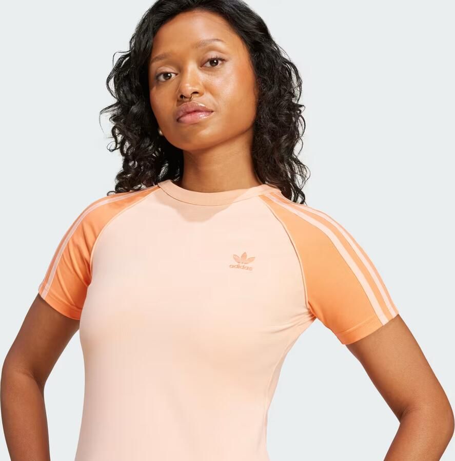 Adidas Adicolor 3-Stripes Raglan Slim-fit T-shirt - Foto 2