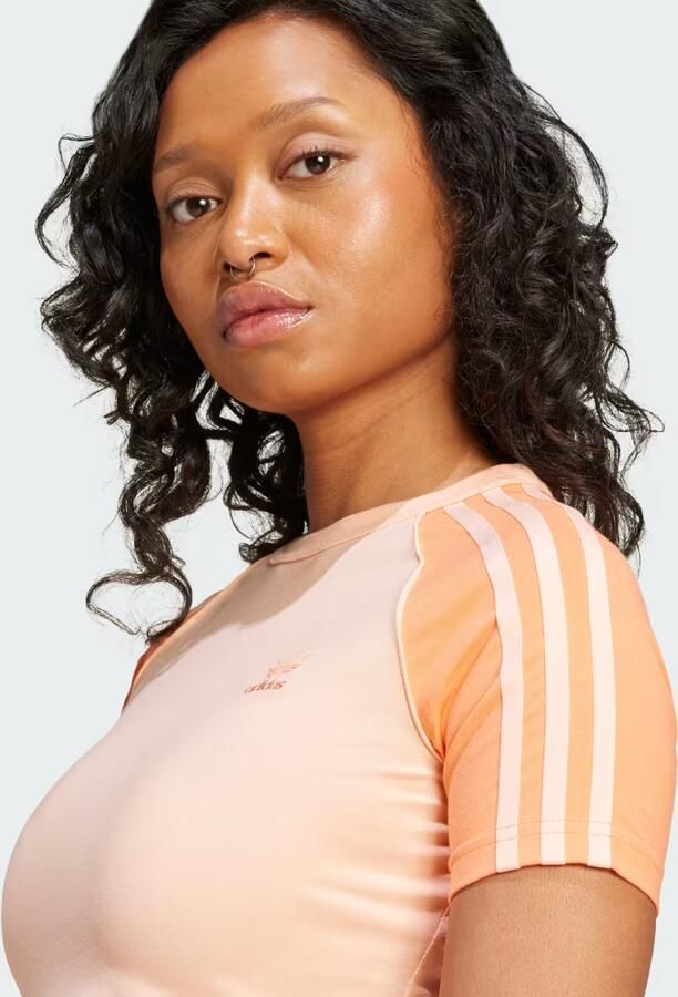 Adidas Adicolor 3-Stripes Raglan Slim-fit T-shirt - Foto 4