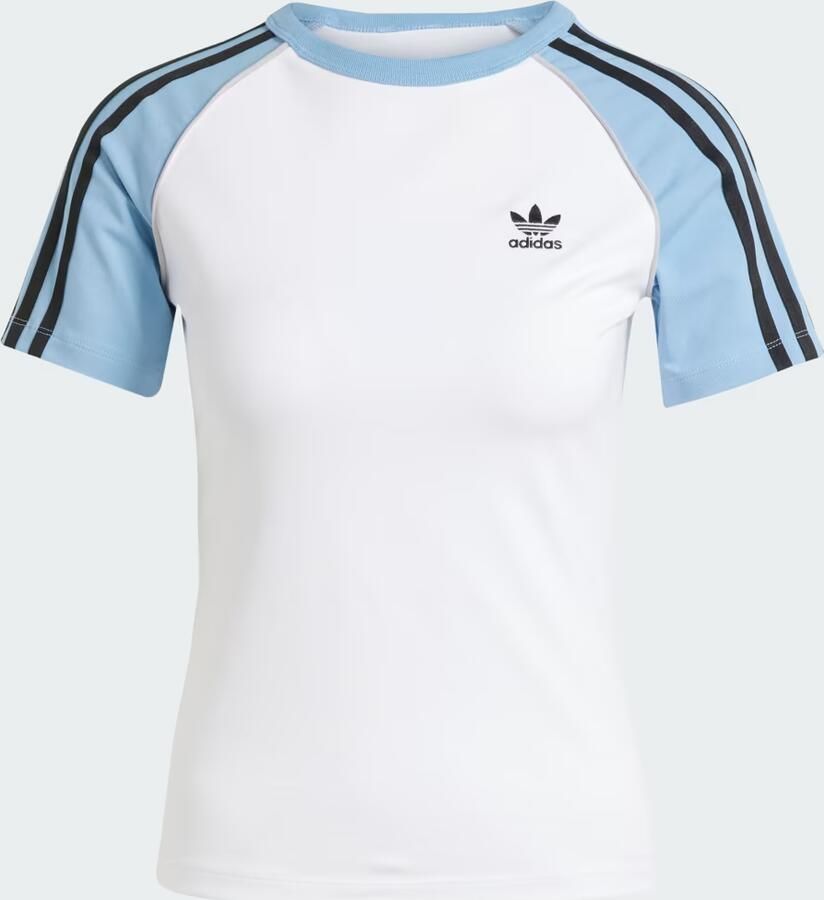 Adidas Adicolor 3-Stripes Raglan Slim-fit T-shirt