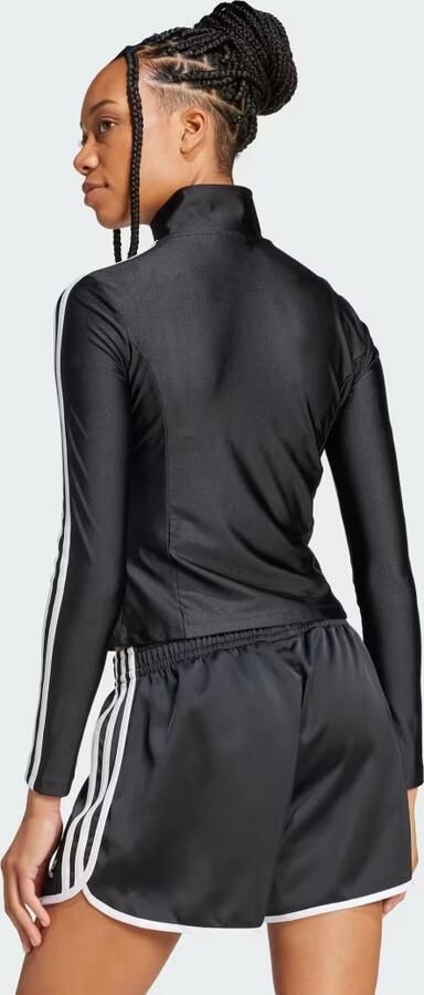 Adidas Originals 3-strepen slim trainingsjacke women Longsleeves zwart Maat XS Kleding - Foto 5