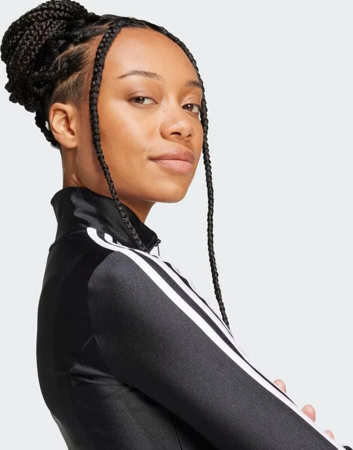 Adidas Originals 3-strepen slim trainingsjacke women Longsleeves zwart Maat XS Kleding - Foto 2