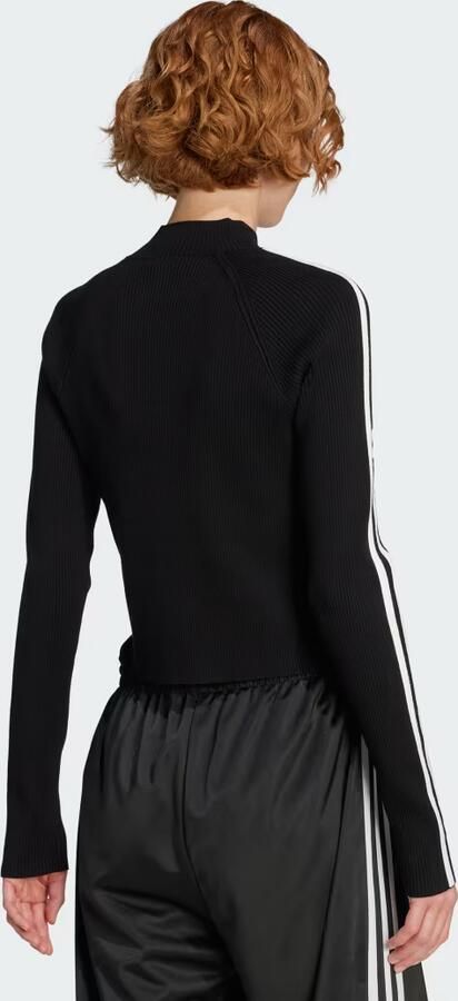 Adidas Originals Slim fit gebreid jack met labelstitching - Foto 3