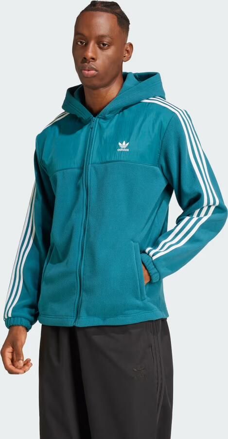 Adidas Adicolor 3-Stripes Teddy Fleece Hoodie