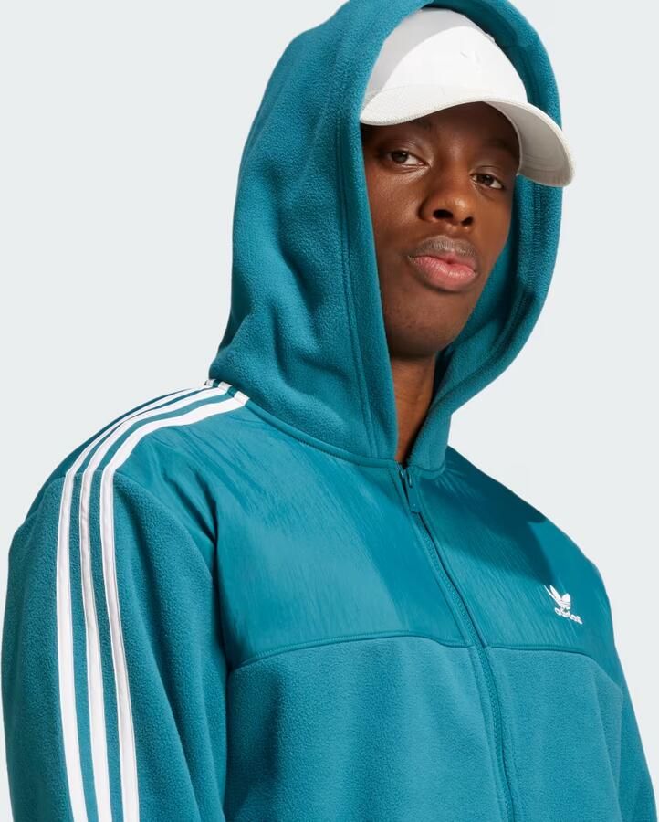 Adidas Adicolor 3-Stripes Teddy Fleece Hoodie - Foto 3