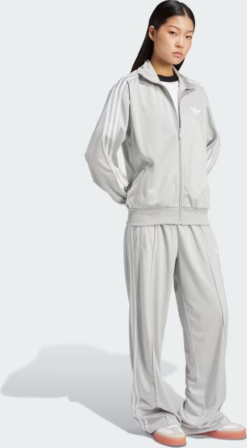 Adidas Originals Oversized Firebird Track Top Grijs- Dames Grijs - Foto 4