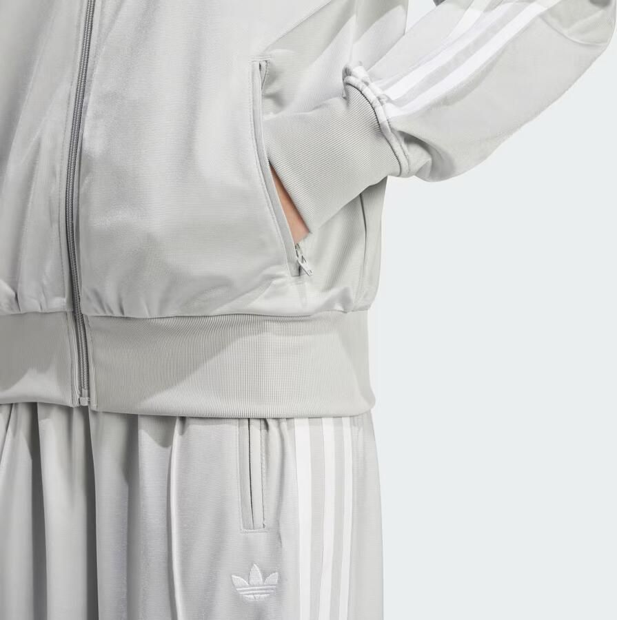 Adidas Originals Oversized Firebird Track Top Grijs- Dames Grijs