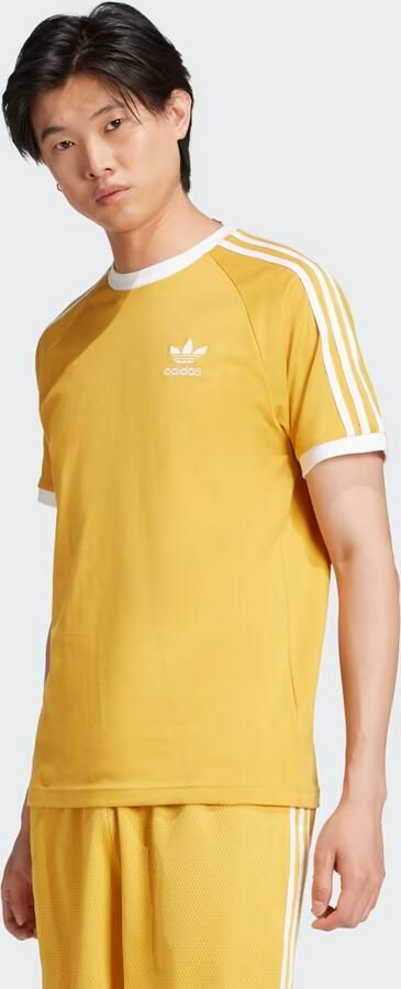 Adidas Originals Adicolor Classics 3-Stripes T-Shirt Geel- Heren Geel