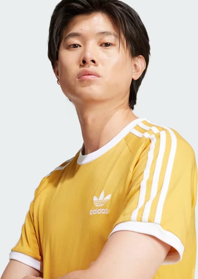 Adidas Originals Adicolor Classics 3-Stripes T-Shirt Geel- Heren Geel - Foto 3