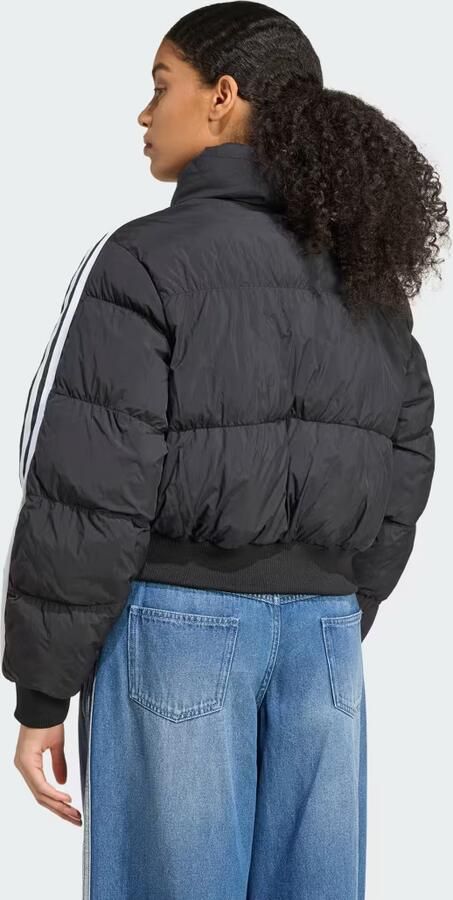 Adidas Originals 3-Stripes Cropped Padded Jacket Zwart- Dames Zwart - Foto 6