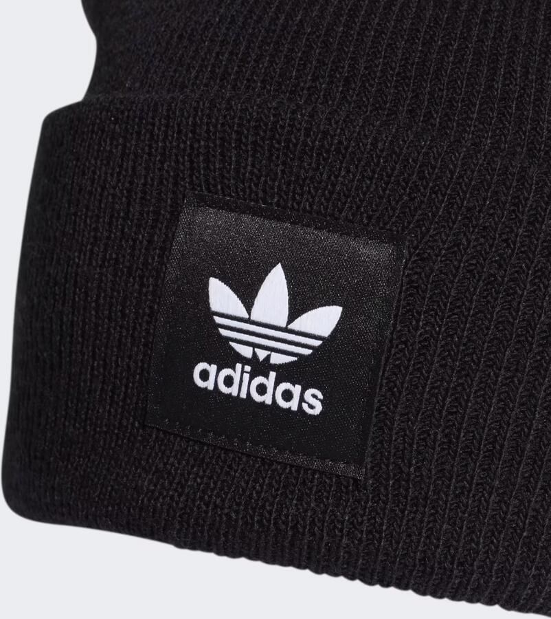 Adidas Originals adicolor Cuffed Beanie Unisex Mutsen zwart Maat ONE SIZE Accessoires - Foto 4