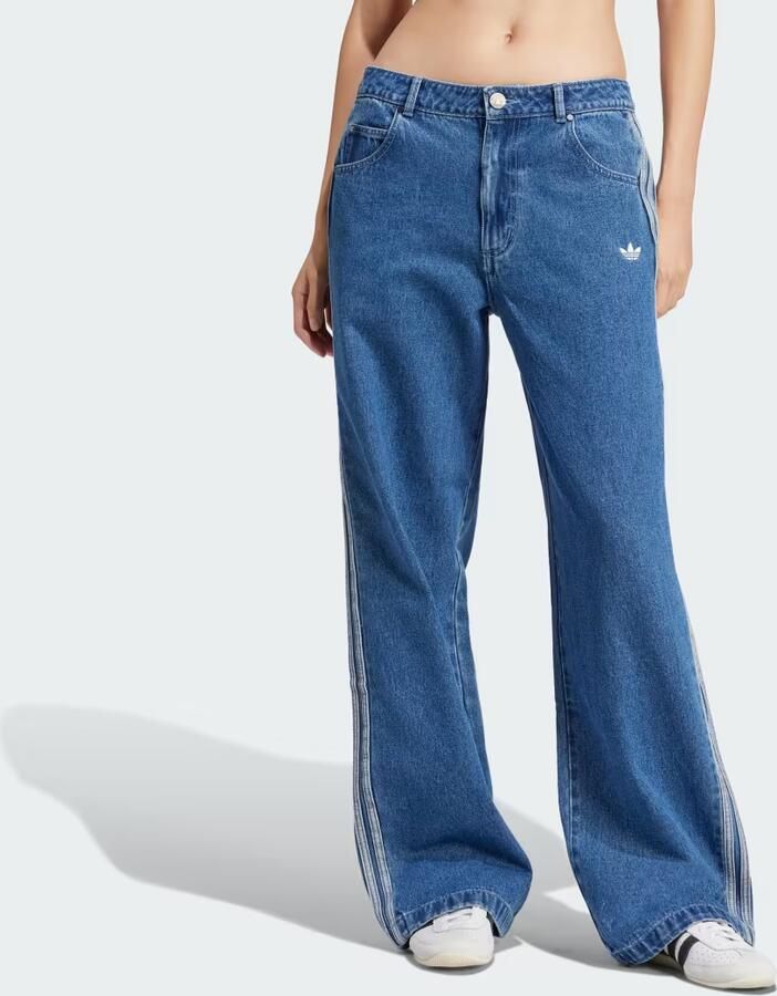 Adidas Originals Spijkerbroek met 3 Strepen Broeken in blauw formaten: 28 32 - Foto 6