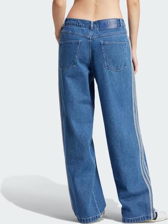 Adidas Originals Spijkerbroek met 3 Strepen Broeken in blauw formaten: 28 32 - Foto 3