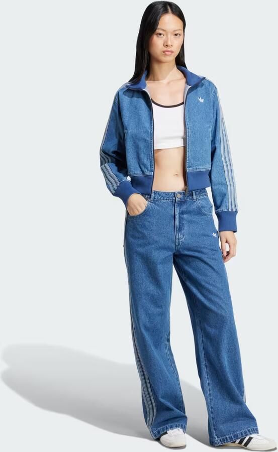 Adidas Originals Spijkerbroek met 3 Strepen Broeken in blauw formaten: 28 32 - Foto 4