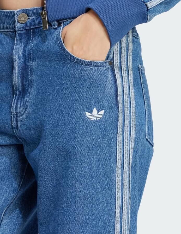 Adidas Originals Spijkerbroek met 3 Strepen Broeken in blauw formaten: 28 32 - Foto 2