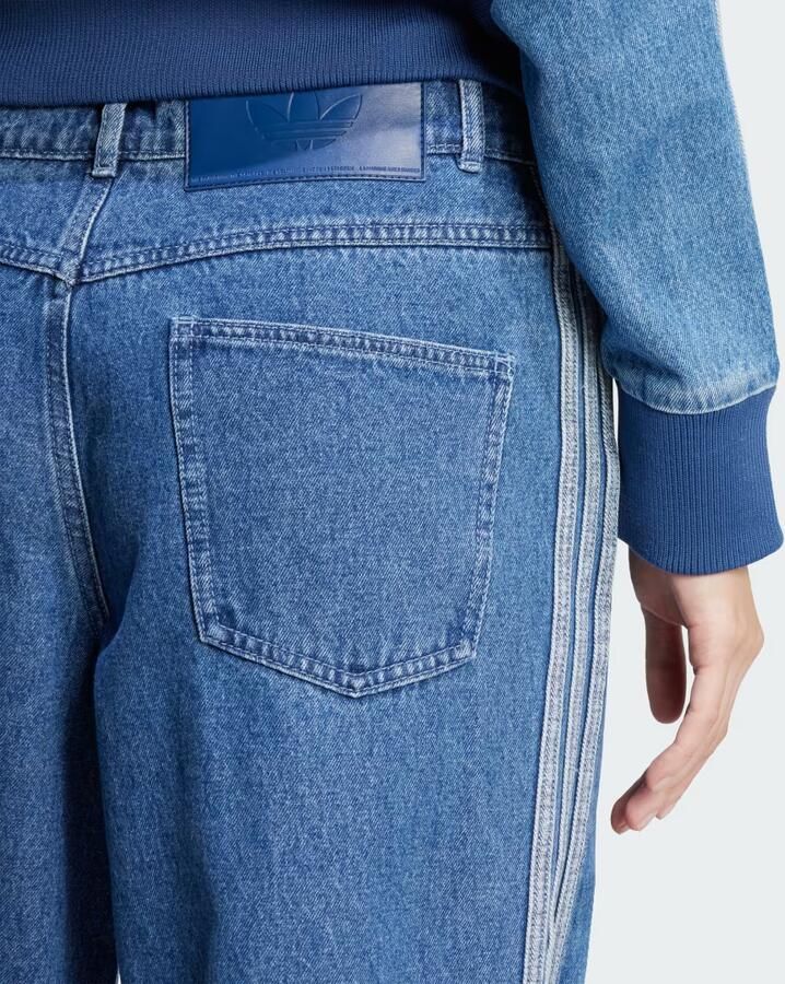 Adidas Originals Spijkerbroek met 3 Strepen Broeken in blauw formaten: 28 32