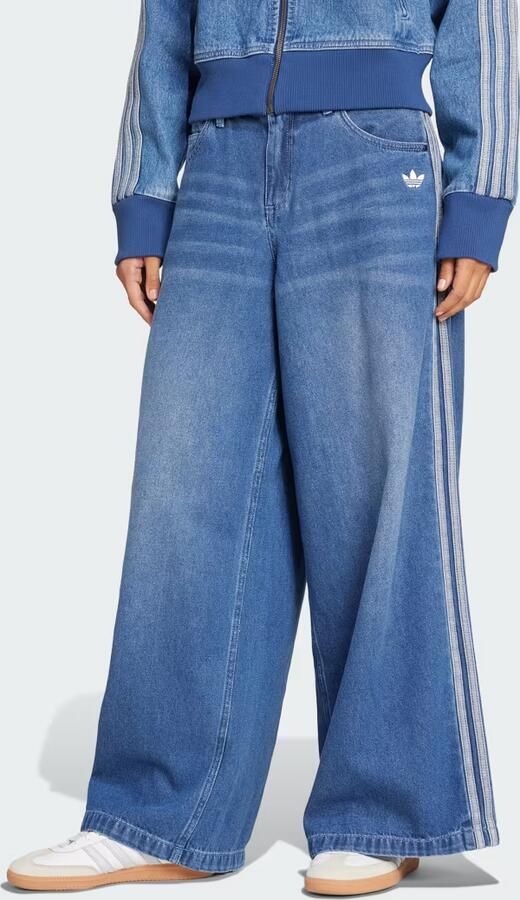 Adidas Originals Sportbroek DENIM WIDE PANT adidas jeans casual stijl geïnspireerd door de mode van de jaren 90 (1-delig) - Foto 6