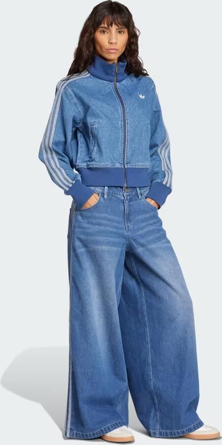 Adidas Originals Sportbroek DENIM WIDE PANT adidas jeans casual stijl geïnspireerd door de mode van de jaren 90 (1-delig) - Foto 5