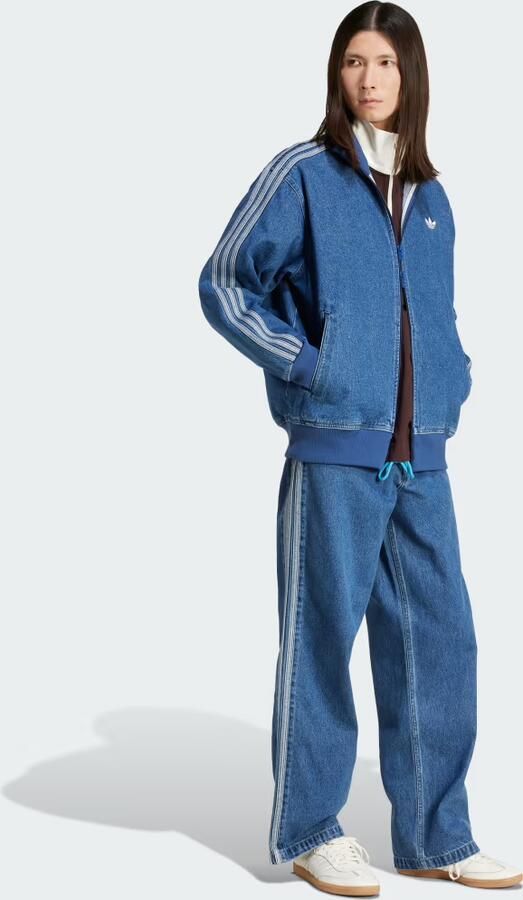 Adidas Originals Denim Firebird Broek Men Spijkerbroeken blauw Kleding - Foto 6