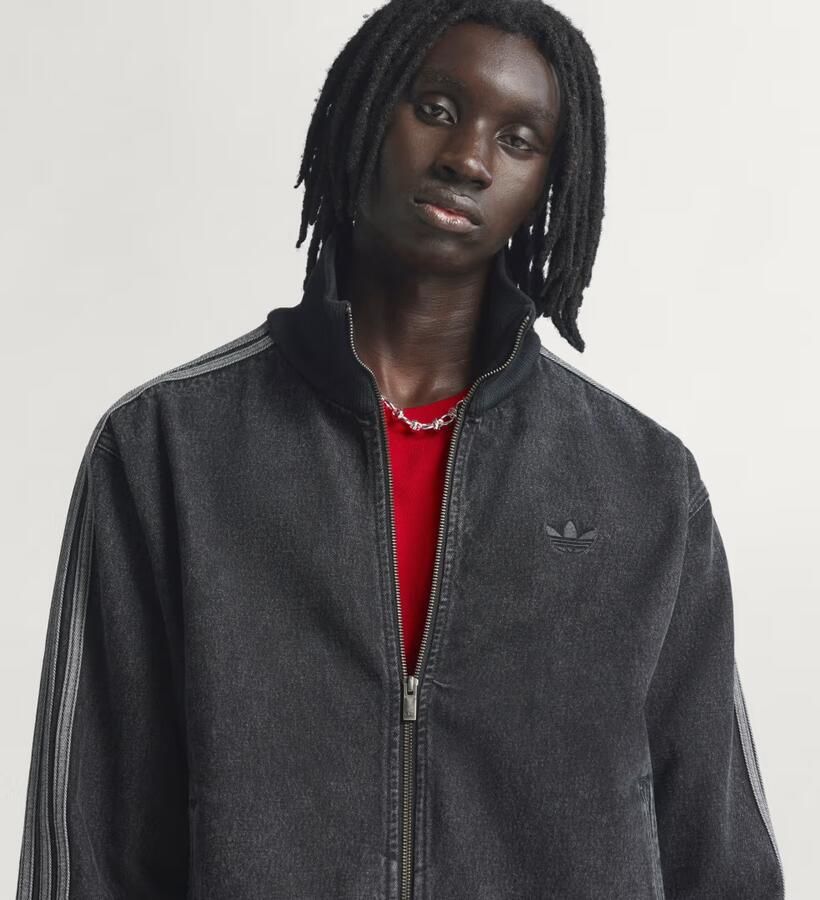 Adidas Originals Firebird Denim Track Top Zwart- Heren Zwart - Foto 5