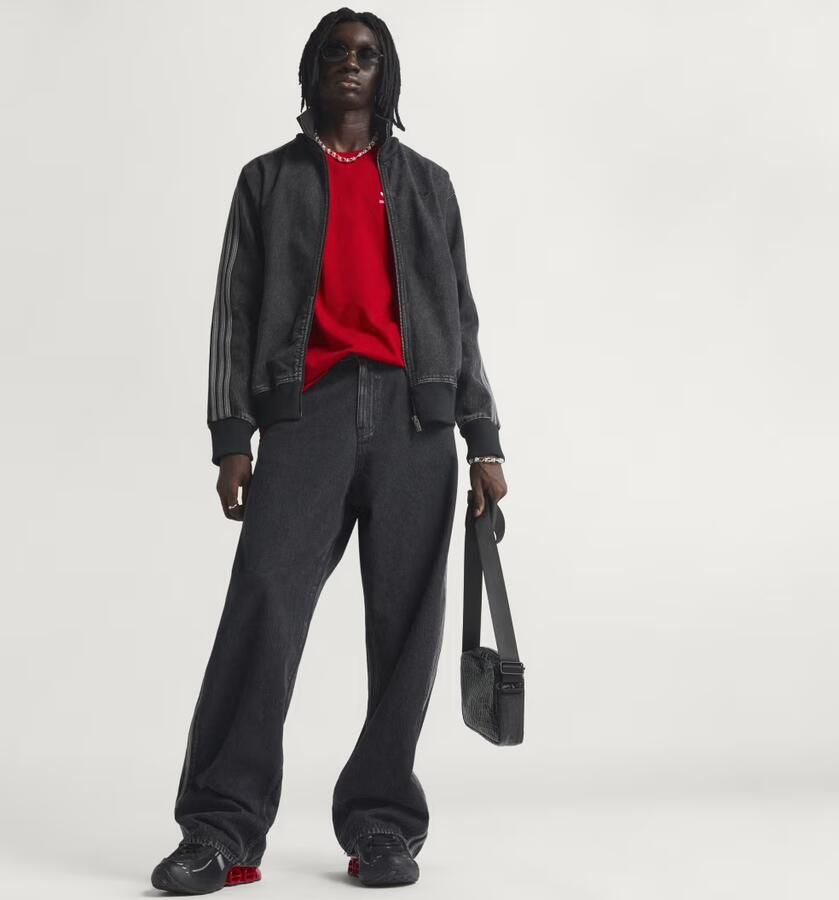 Adidas Originals Firebird Denim Track Top Zwart- Heren Zwart - Foto 4