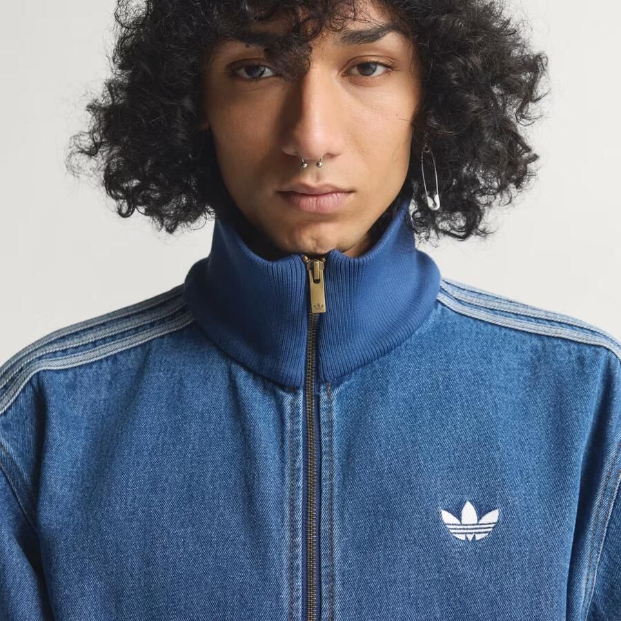 Adidas Originals Firebird Denim Track Top Blauw- Heren Blauw - Foto 2
