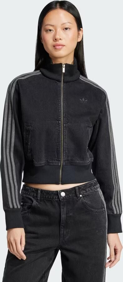 Adidas Originals Denim Firebird Track Top Zwart- Dames Zwart - Foto 6