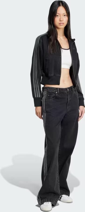 Adidas Originals Denim Firebird Track Top Zwart- Dames Zwart - Foto 5