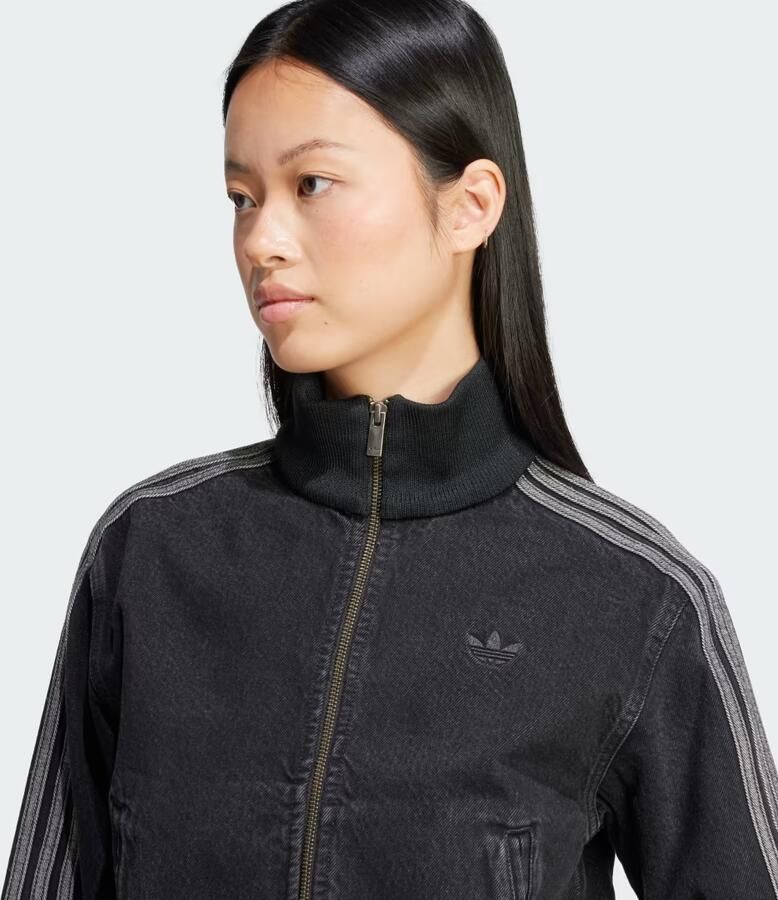 Adidas Originals Denim Firebird Track Top Zwart- Dames Zwart