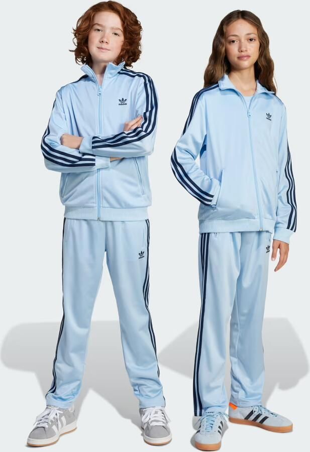 Adidas Originals adicolor Firebird trainingshose Trainingsbroeken in blauw formaten: 170 - Foto 6