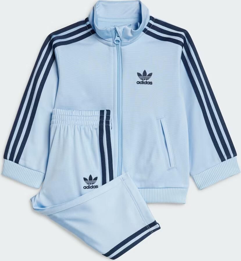 Adidas Adicolor Firebird Trainingspak Kids Blauw - Foto 6