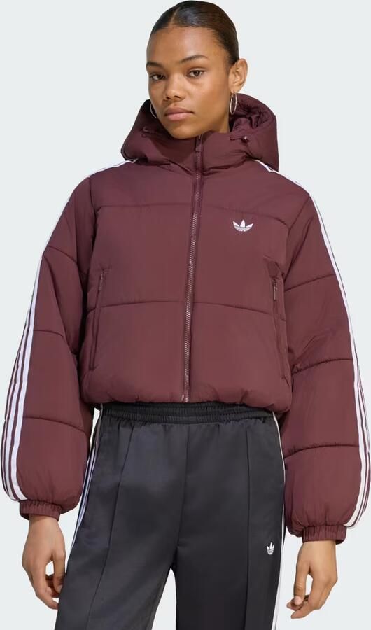 Adidas ADICOLOR KORT PUFFERJACK MET CAPUCHON