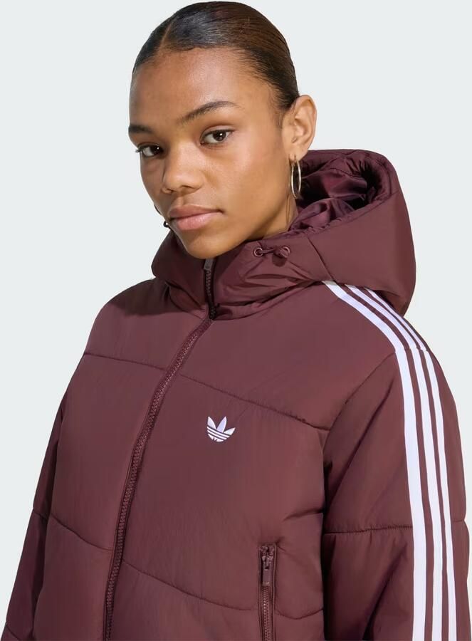 Adidas ADICOLOR KORT PUFFERJACK MET CAPUCHON - Foto 4