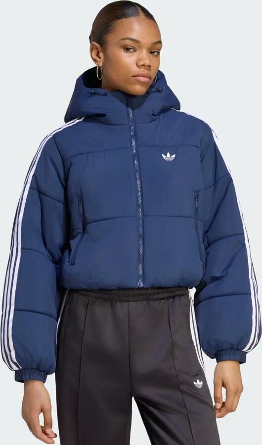 Adidas ADICOLOR KORT PUFFERJACK MET CAPUCHON