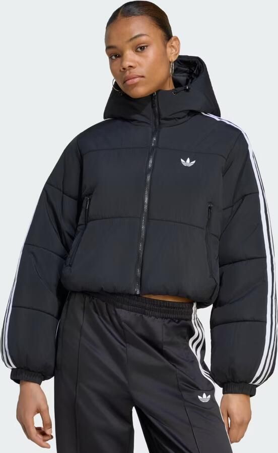 Adidas ADICOLOR KORT PUFFERJACK MET CAPUCHON