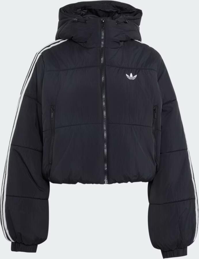 Adidas ADICOLOR KORT PUFFERJACK MET CAPUCHON - Foto 4