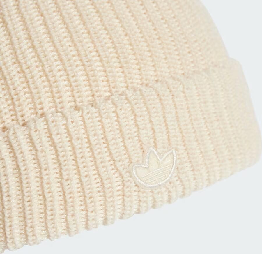 Adidas Originals Adicolor Korte Beanie Wit - Foto 2