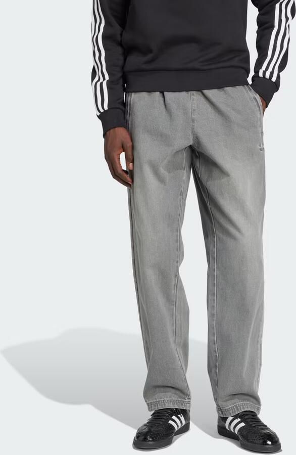 Adidas Originals Adicolor Loose Denim Track Pants Grijs- Heren Grijs