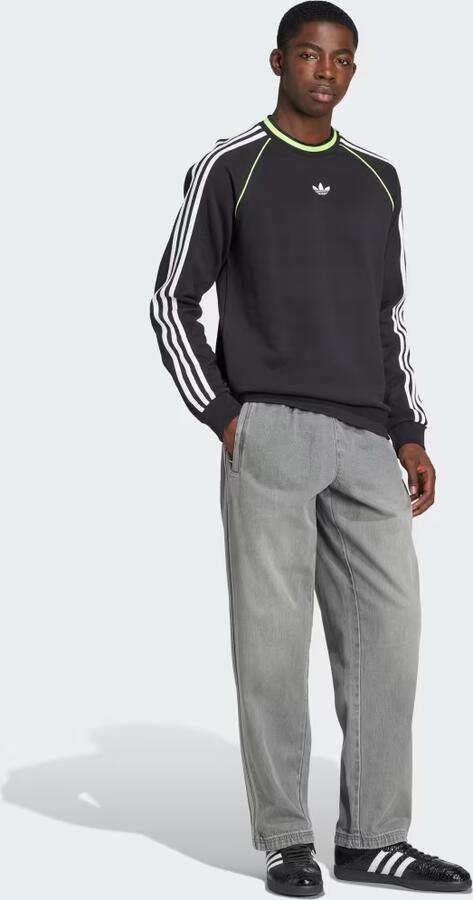 Adidas Originals Adicolor Loose Denim Track Pants Grijs- Heren Grijs - Foto 5