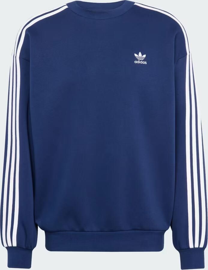Adidas Originals Oversized 3-strepen crew sweatshirt Men Hoodies & Sweaters blauw Maat XL Kleding - Foto 2