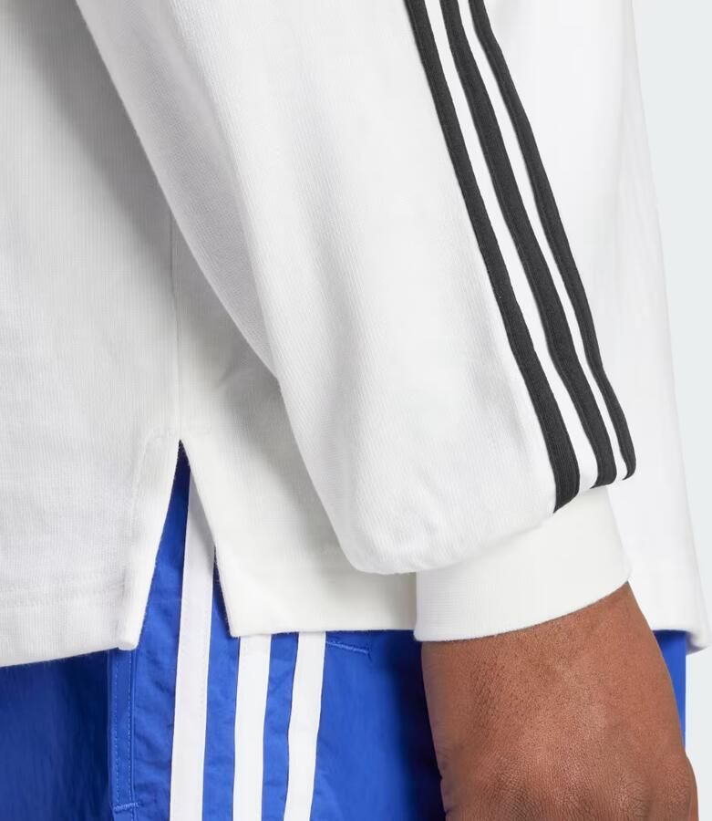 Adidas Originals Rugby Long Sleeve Polo Shirt Wit- Heren Wit - Foto 3