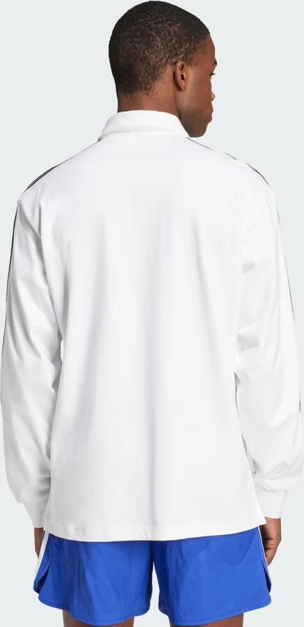 Adidas Originals Rugby Long Sleeve Polo Shirt Wit- Heren Wit - Foto 5