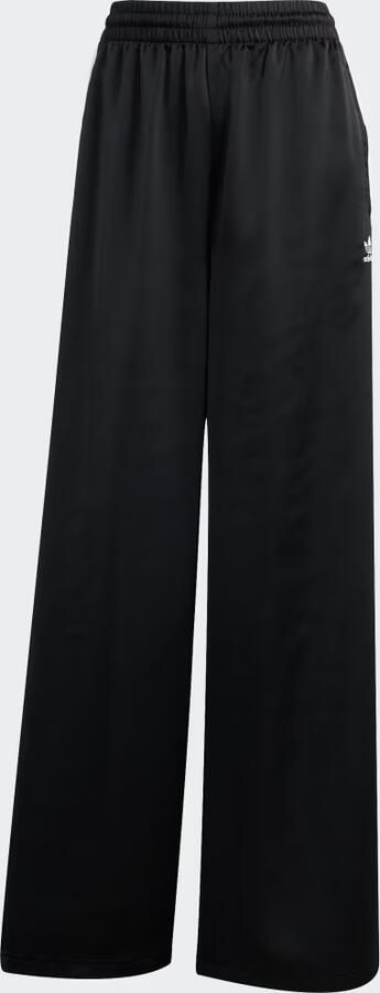 Adidas Originals Zwarte Wijde Pijp Sportbroek Black Dames